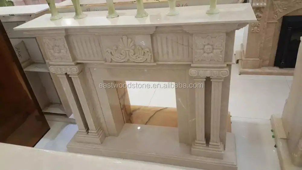 Marble Stone Electric Fireplace Outdoor Freestanding Fireplace