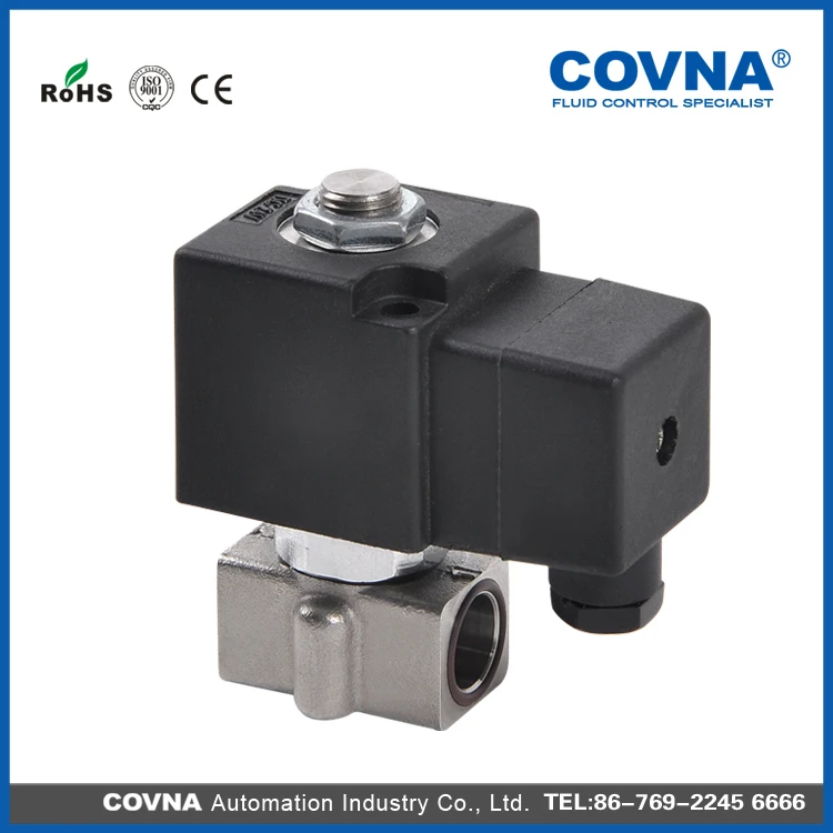 High pressure 24v dc gas water solenoid valve