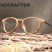 

HDCRAFTER New Retro Rivet Round Eyewear Frame Men and Women Optical Eyeglasses Computer Glasses Spectacle Frame