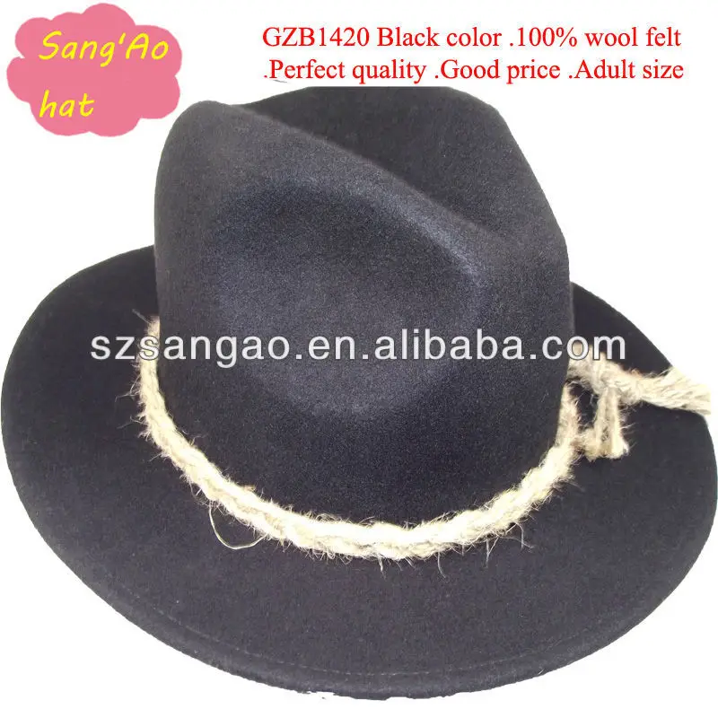 Wholesale Fashion Black Felt European Hats For Men Buy European Hats