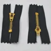 Guanlong brand customized zipper puller with 3# brass teeth metal zipper
