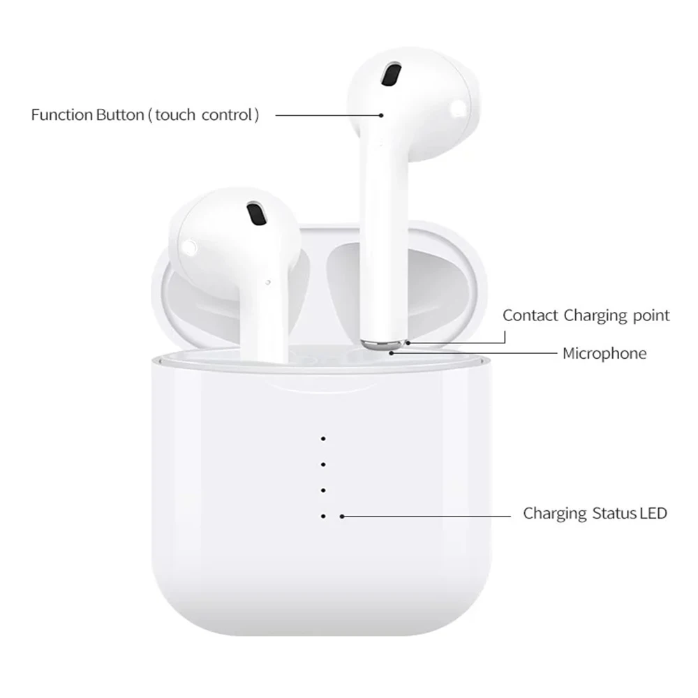 

2019 Factory Wholesale Ture Wireless Stereo In-ear Headset BT 5.0 i10 TWS Wireless Earbuds