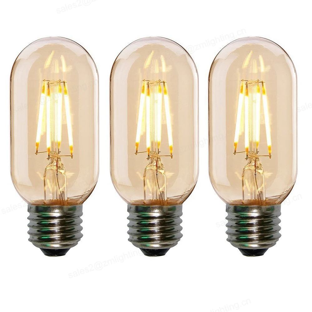 China supplier t45 2w 4w 6w 8w led bulb edison gold light lamp