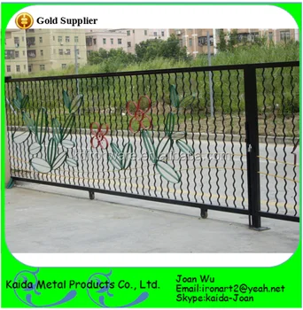 Ornamental Wrought Iron Sliding Fence Design For School 