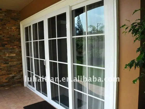 Modern Design Upvc Three Track Three Sash Sliding Doors With Grill Design Buy Pvc Sliding Doors Three Track Sliding Doors Sliding Glass Door With