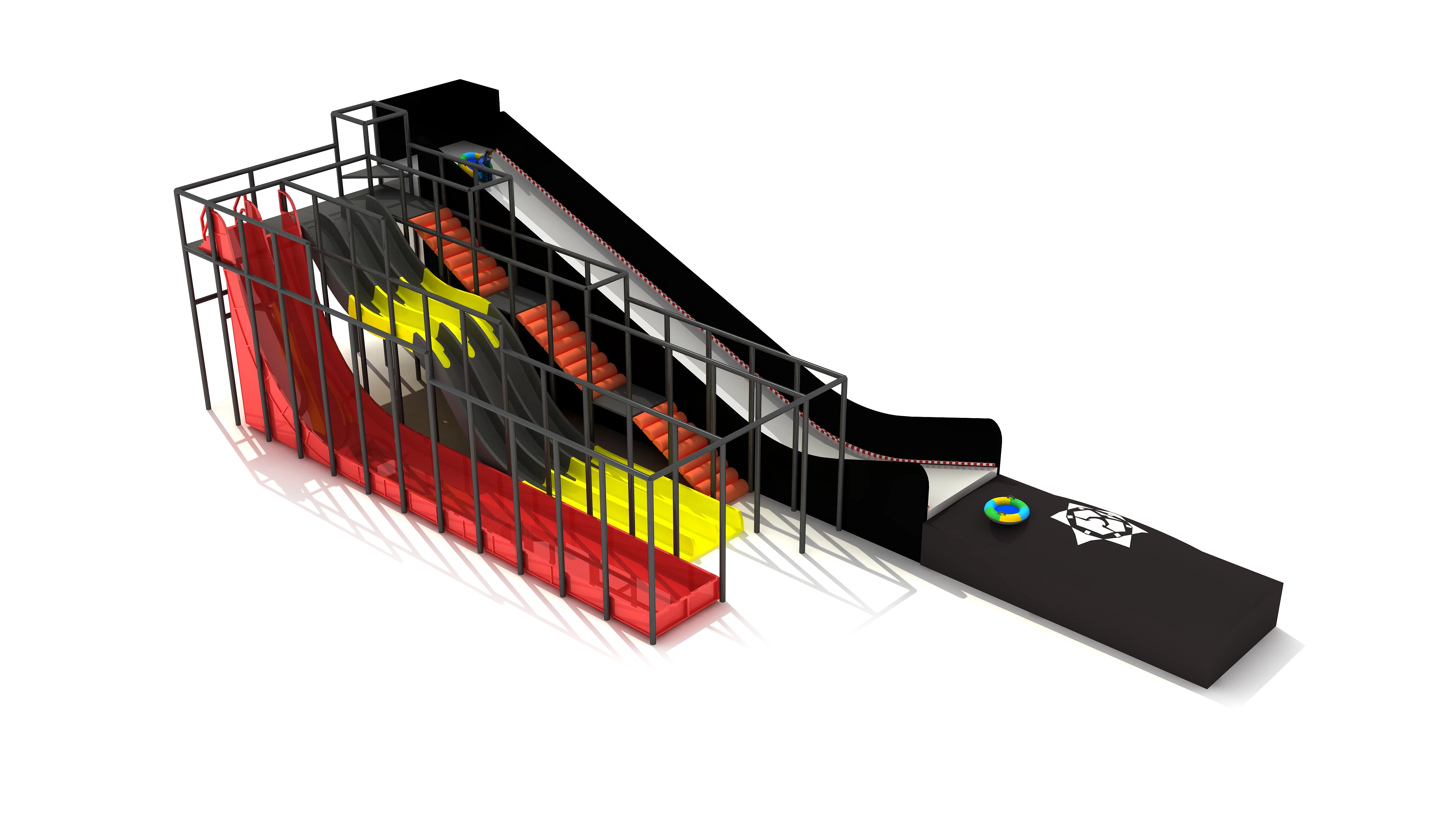 equipment 3d hologram projector amusement park big slide for