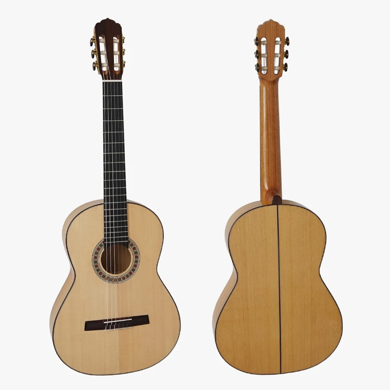 

Aiersi Brand Yulong Guo Concert high quality master level flamenco guitar, Natural