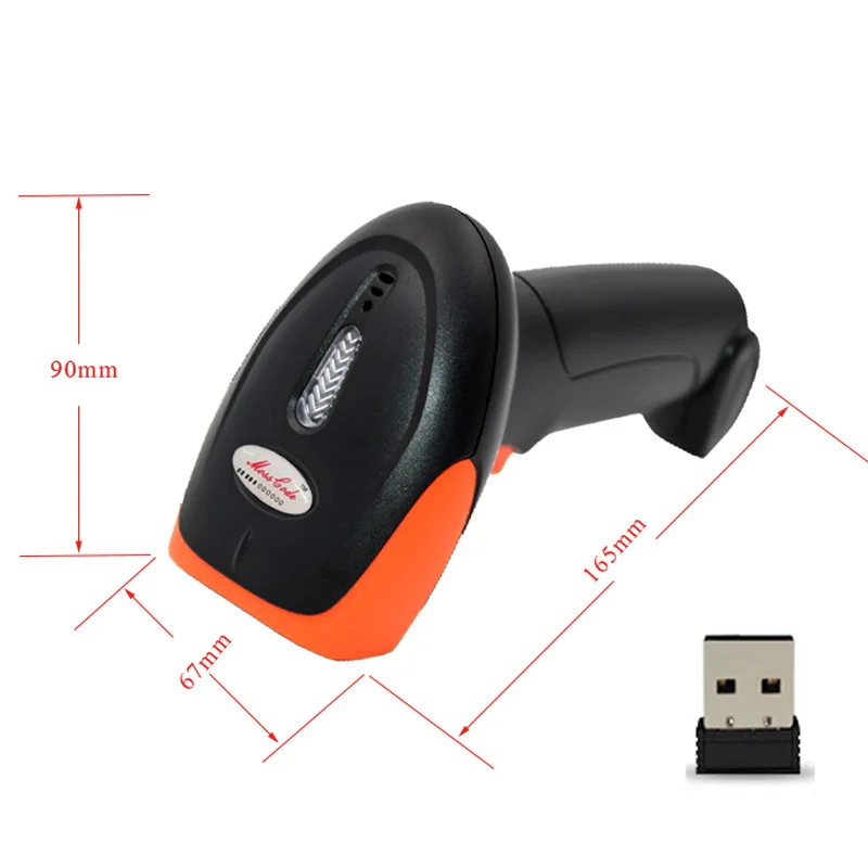 

Factory wireless 2d barcode scanner 2.4G 100m distance QR code Data Matrix PDF417 EAN upc code39 scan mobile screen