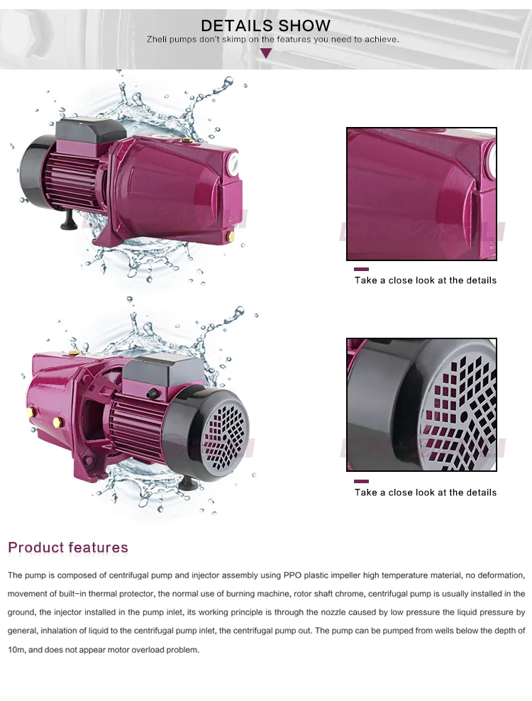 Self Priming High Pressure Hydro Jet Boat Propulsion Cutting 100 Water