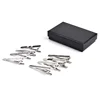 Dress Stylish Copper Custom Carbon Fiber Tie High Quality Make Cufflinks Mens Metal Tie Clip