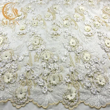 fabric and lace flowers