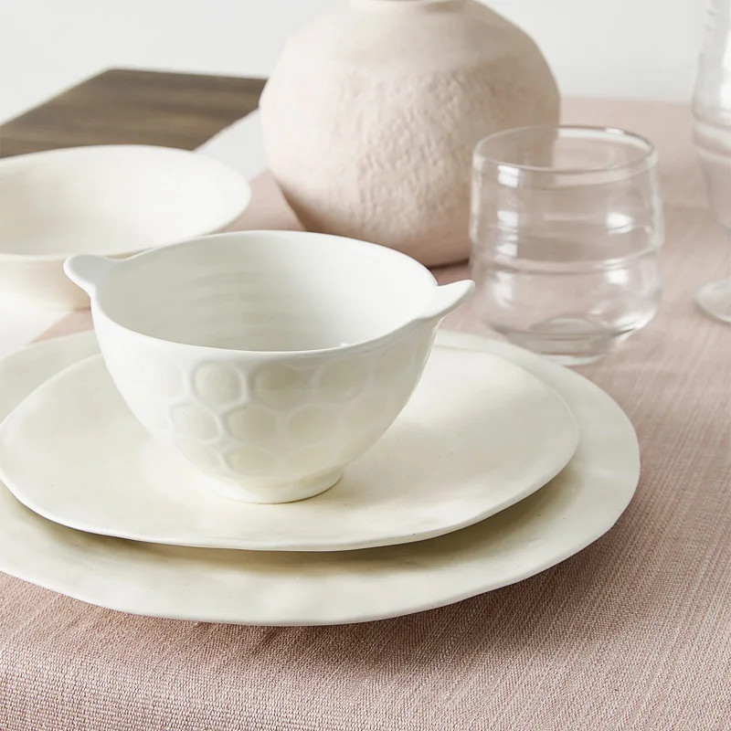 Nordic Mediterranean Modern American Simple Contrast Design cotton Table runner