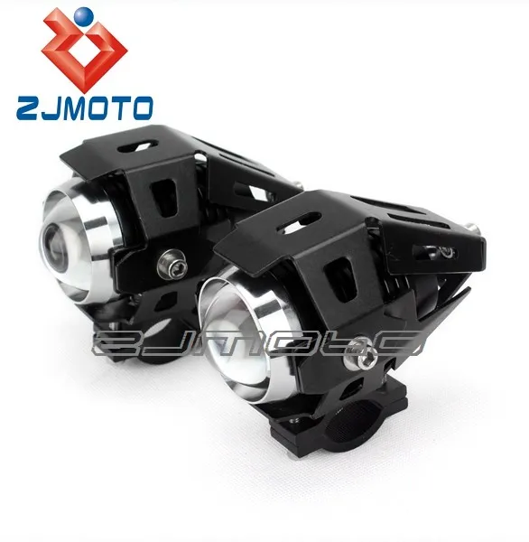 360 Degree Black 22mm Handlebar Light Bracket Motorcycle Led Spotlight