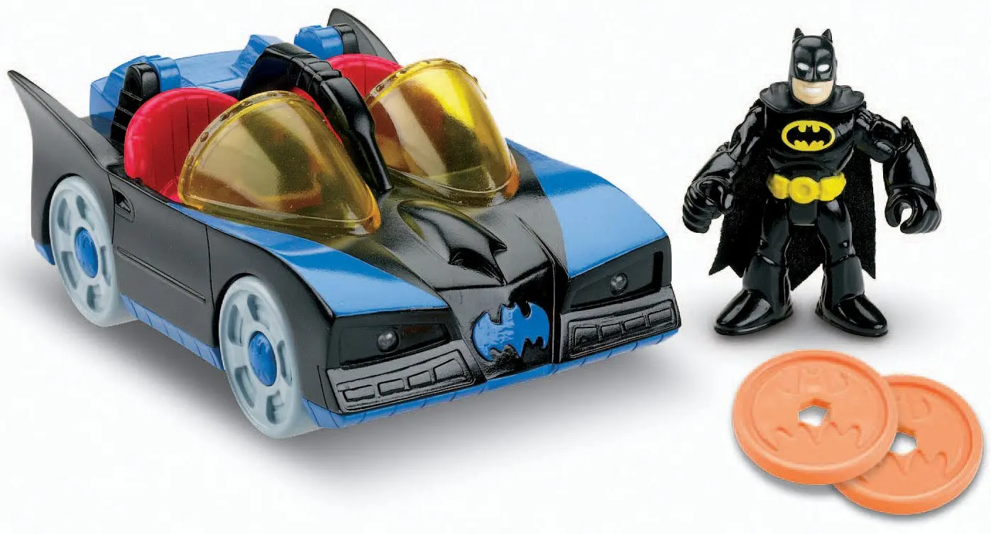 Fisher-Price Imaginext DC Super Friends, Batmobile with Lights.