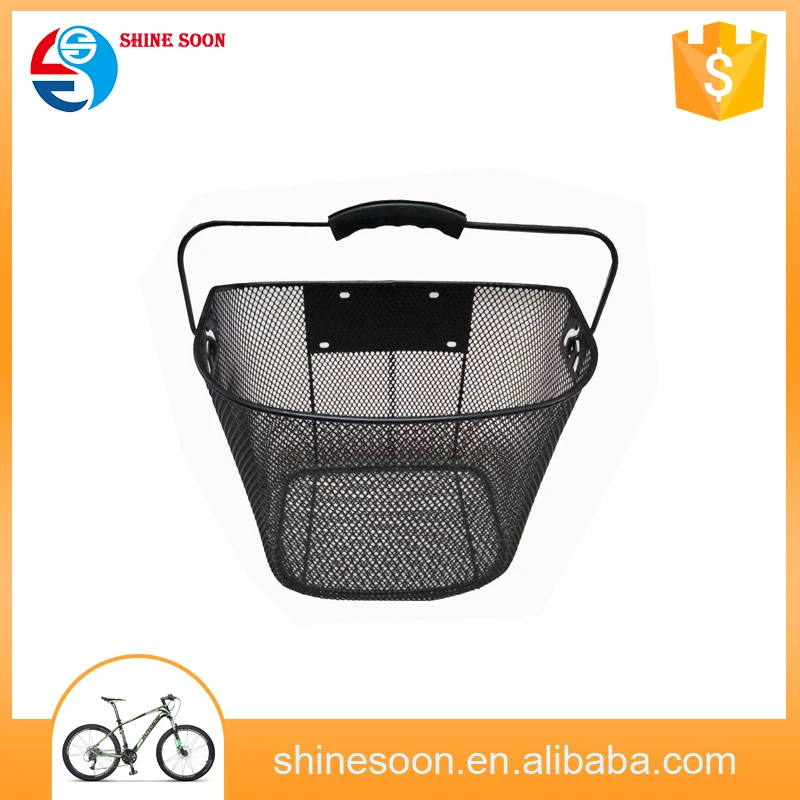 City Bicycle Basket Black Bike Basket Steel Wire Basket Buy Strong