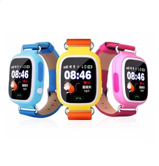 

Q90 Touch Screen WIFI Position Children GPS Smart Watch SOS Call Location Finder Tracker Kid Safe Anti Lost Monitor pk Q50 Q80, Blue;green;pink