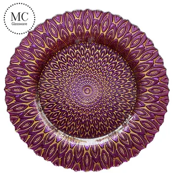 Large Decorative Glass China Charger Plate Wholesale Buy