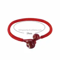 

Red Custom Men Good Luck Ceramic String Bracelet