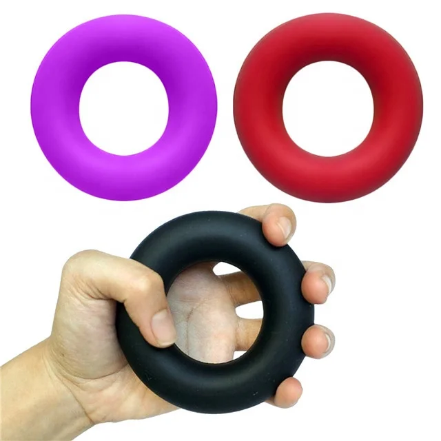 

High quality Strength Hand Grip Ring Muscle Power Training Rubber Ring Exerciser Gym Expander Gripper Strength Ring, Red, blue, green, black, purple or customized
