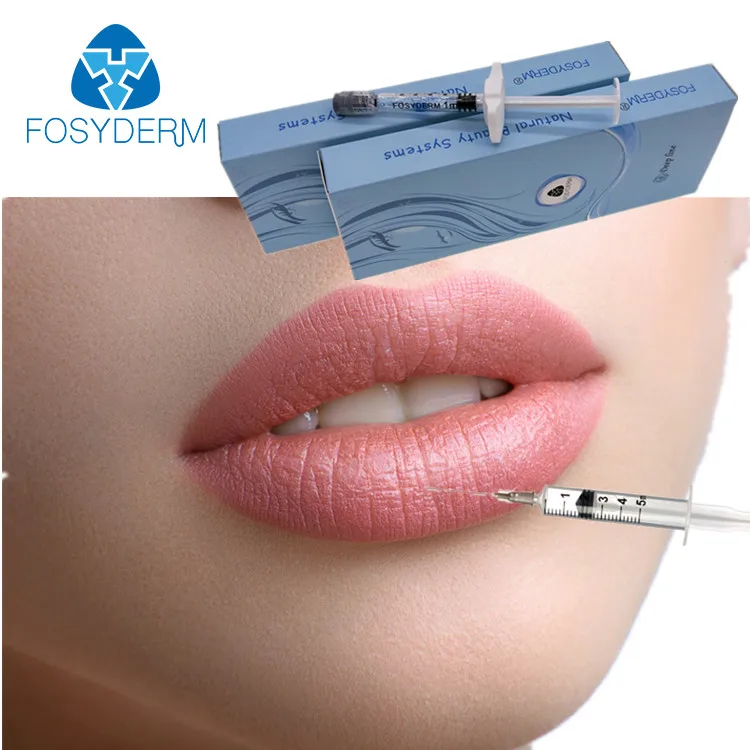 

Fosyderm Beauty Product Cosmetic Filler Hyaluronic Acid Filler Cheek Lip Firming 2ML with BD Needles, Transparent