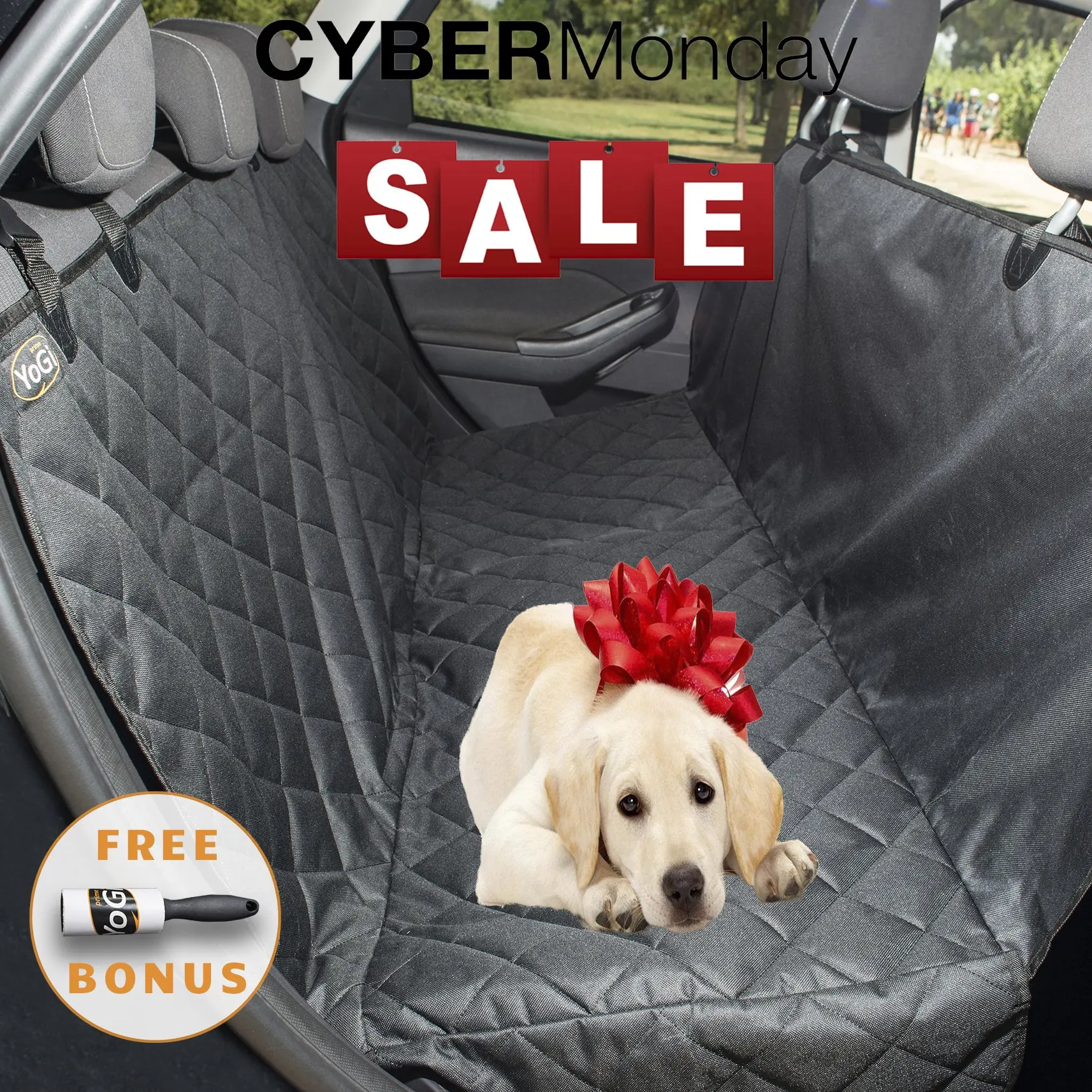 Heavy Duty Black Waterproof Car Seat Covers 2 x Fronts SEAT Leon FR
