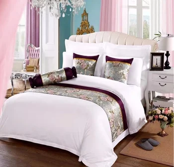 Hot Sale White 100 Combed Cotton Luxury Bedding Comforter Sets