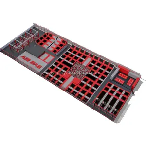 2017 new professional products big square trampoline park