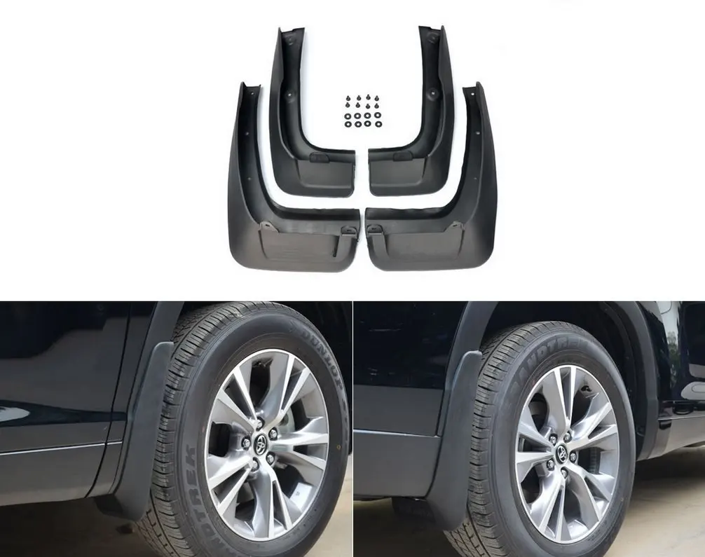 Exterior Automotive 4PCS Front Rear Mud flaps Splash Guards KIT For