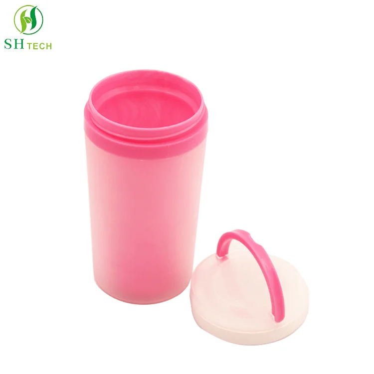 360ml yoga portable leak-proof bottle sports water cup travel mug with handle