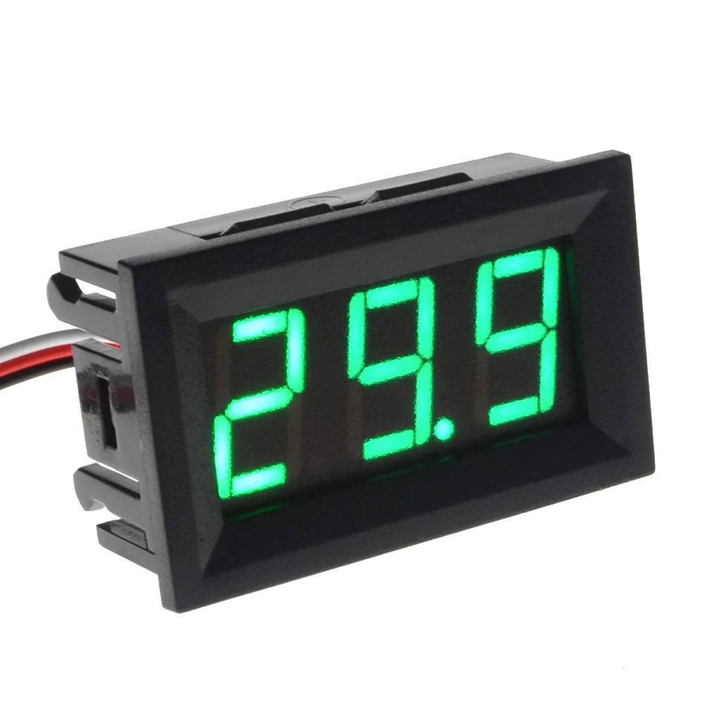 Mini Voltmeter Tester Digital Voltage Test Battery DC 0-40V Red/Blue/Green Auto Car