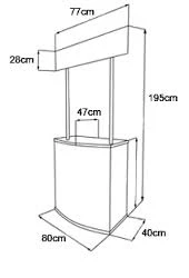 
best sales folding screen sales counter,promotion table 