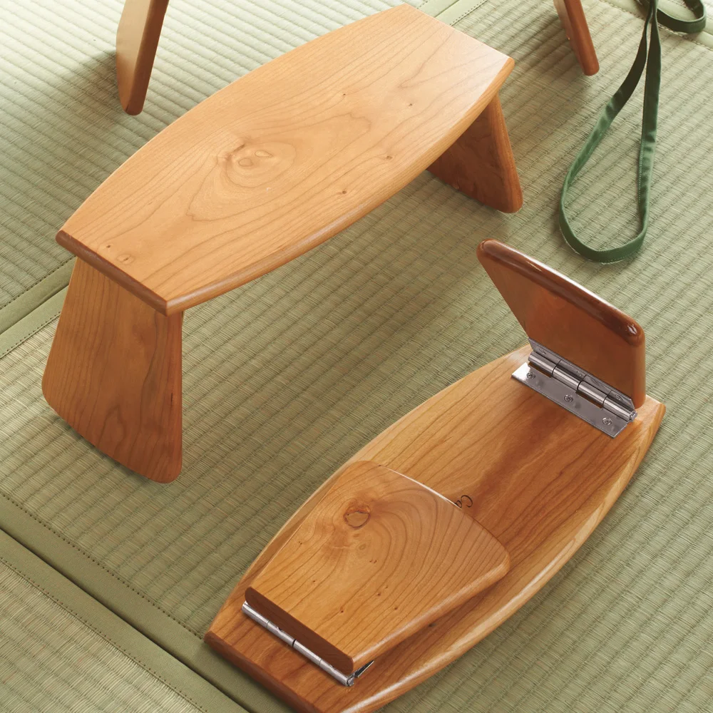 
Bamboo fold Meditation Bench portable wood meditation seat  (60816845066)