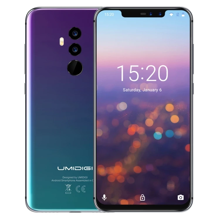 High quality dropshipping UMIDIGI Z2 6GB 64GB Face recognition Dual Back and dual Front Cameras 6.2 inch 4G Smart Phone