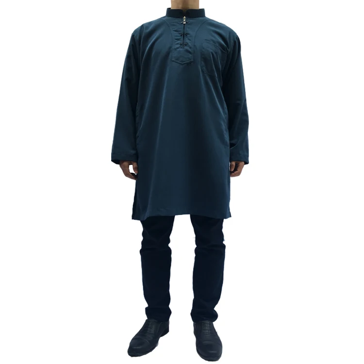 

New Style Islamic Thobe Daffah Muslim Abaya Men Wholesale 2018, 6 colors