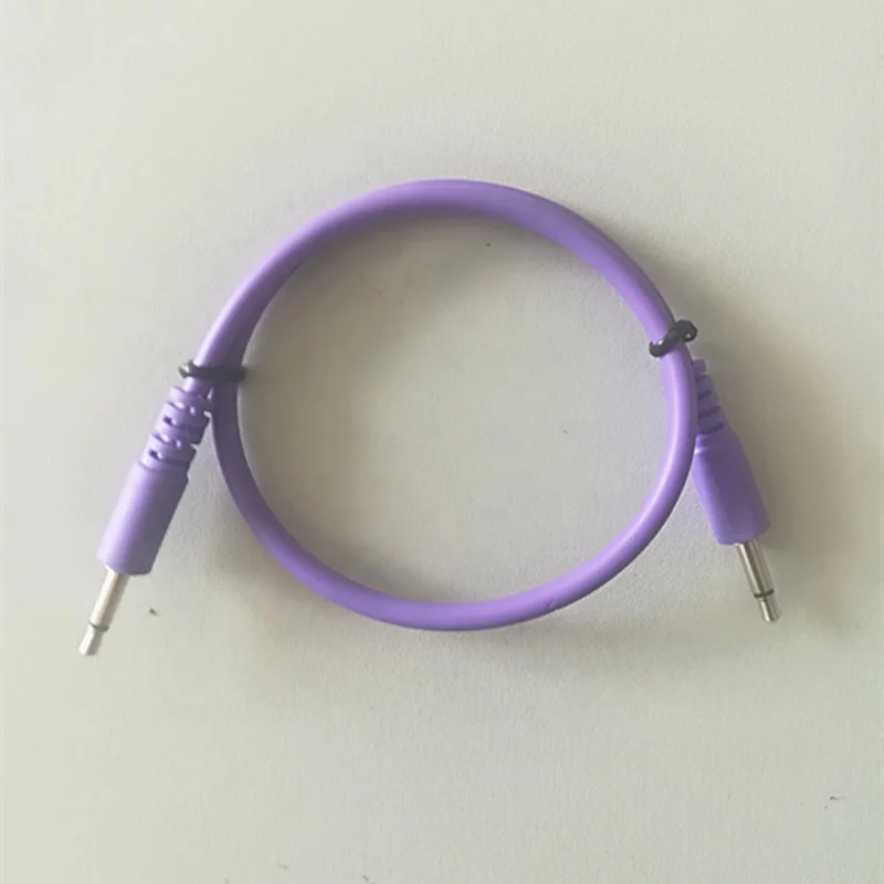 
wholesale manufacturer custom logo pvc connector mono Eurorack Modular patch 3.5mm audio video cable 