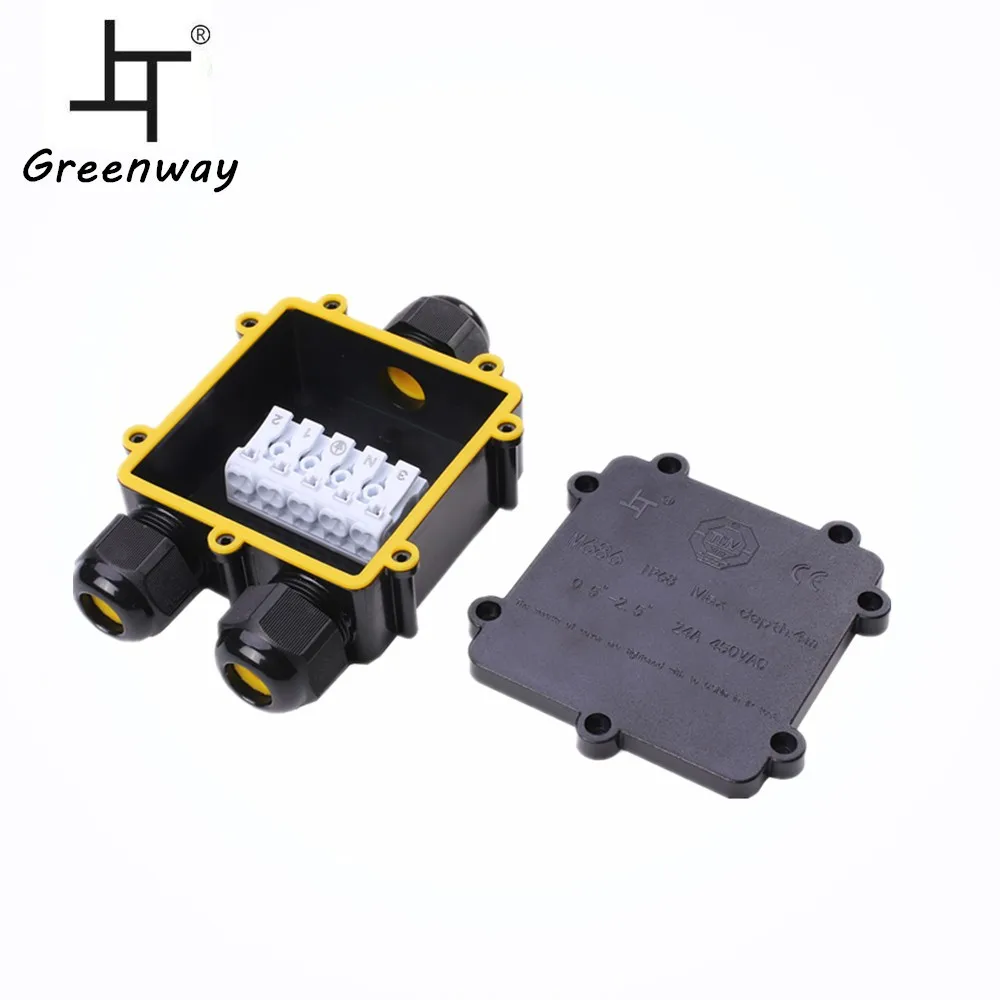 Greenway Ip68 Automotive Junction Box 3 Way Junction Box Waterproof ...