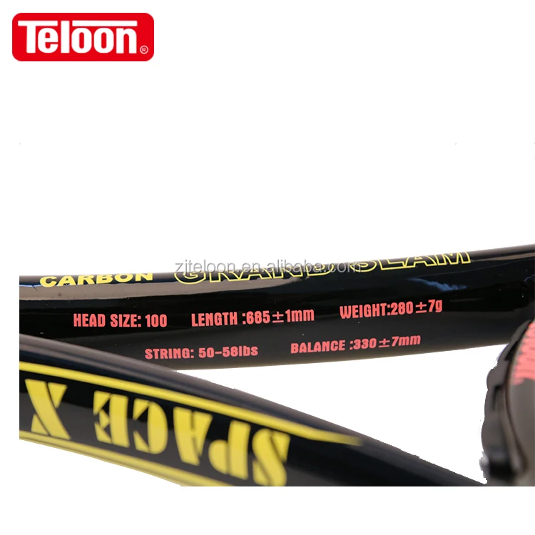 
tennis racket OEM brand Teloon compound carbon space for beginner 