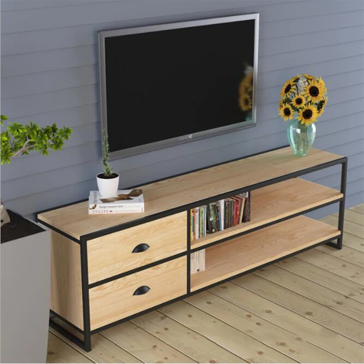 Solid Wood Tv Living Room Wrought Iron Tv Stand Buy Tv