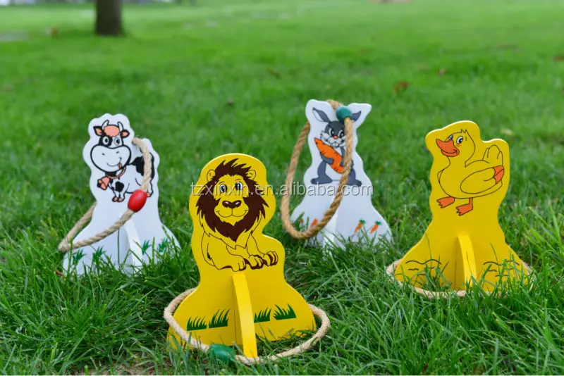 Wooden Rope Ring Toss Game For Outdoor Family Game,Games For Kids Buy