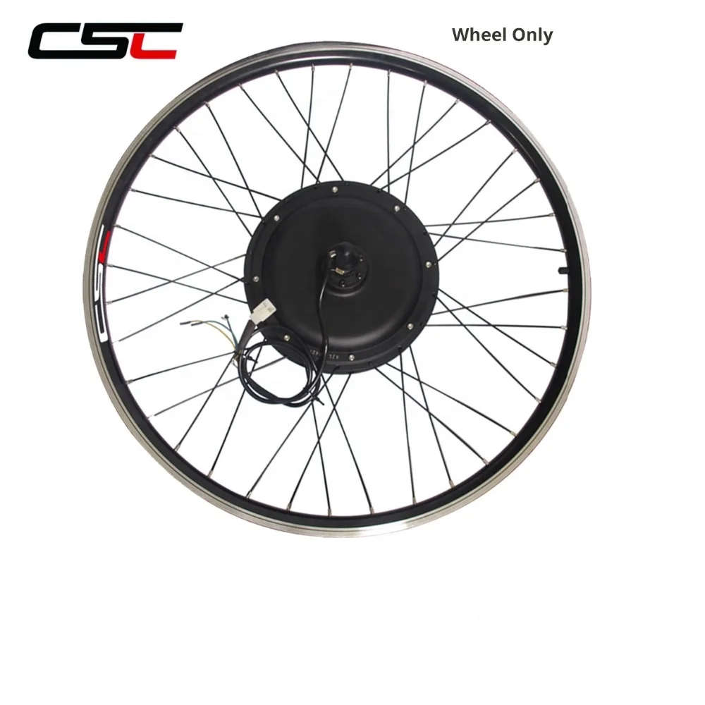 

CSC 48V E bike Conversion Kit 1000w 20 24 26 27.5 28 29'' 700C Electric Bicycle Front Rear Wheel Only with Hub Motor+rim+spokes