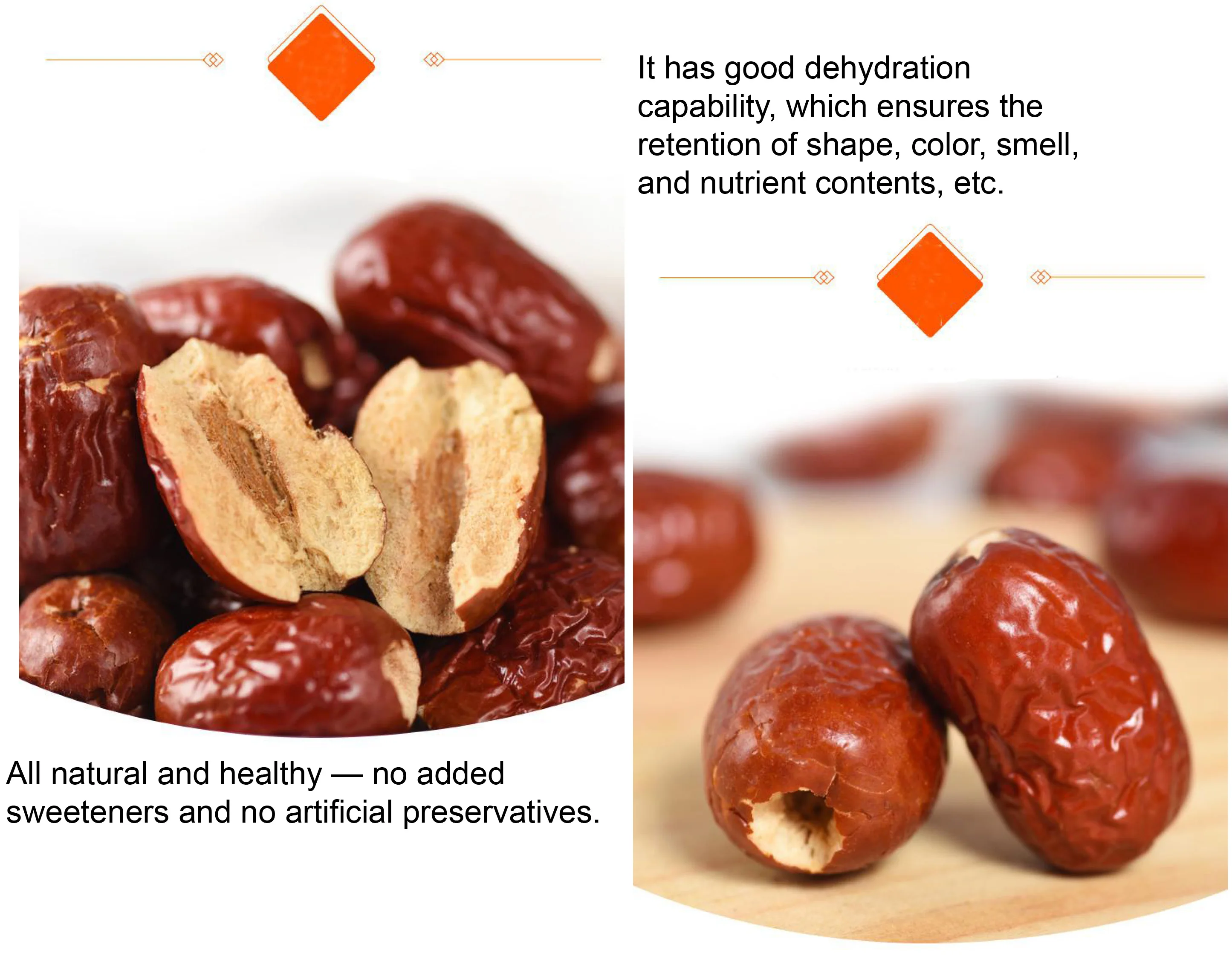 wholesale chinese sweet freeze dried dates fruit bulk