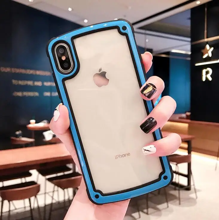

For iPhone XR Case, Clear Protective Heavy Duty Case with Soft TPU Bumper [Slim Thin] Case for iPhone XR 6.1 Inch, 10 color