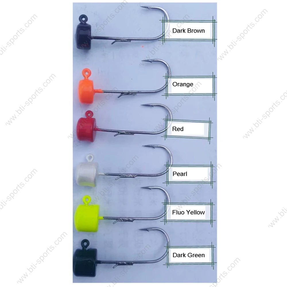 High Quality Block Head Ned Rig Jig Head Bass Fishing Hook Lead Jig ...