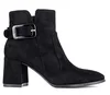 Women Shoes Suede Classic Mid Block Ankle Boots 2019 New Style