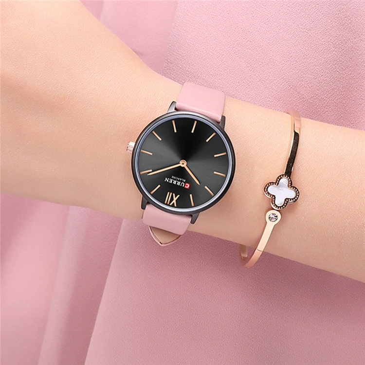 Curren 9040l Women's Watches 2019 Fashion Luxury Leather 2019 Top Brand Women Watches Fashion Ladies Dress watch