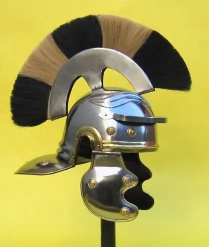 roman centurion helmet yellow