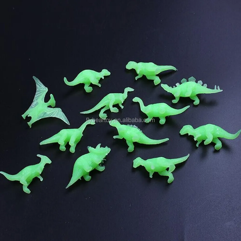 Glow In The Dark Mini Pvc Plastic Figure Dinosaur Luminous Dinosaur
