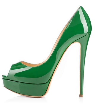sapato de salto alto peep toe