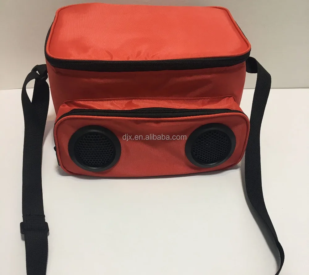 

Soft Cooler Bag with Built in Bluetooth Speakers Picnic Cooler insulated lunch Bag with Bluetooth Speaker for Outdoor Traveling, Same as pictures or customized