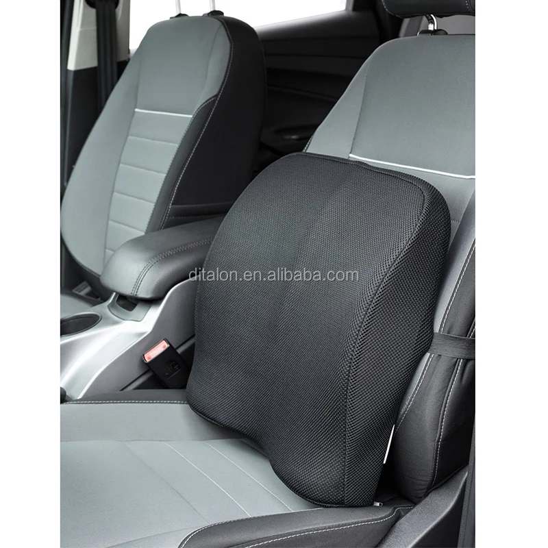 Memory foam W/gel lumbar pillow for back pain and posture support back pain relief cushion